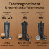 Handpresso - Handcoffee Auto 21000 | Machine à expresso pour voiture 12 V – Machine à expresso 12 V pour voitures | Machine à expresso Senseo Pad pour voitures – Machine à expresso de voyage 12 V | Expresso 12 volts pour camping-cars