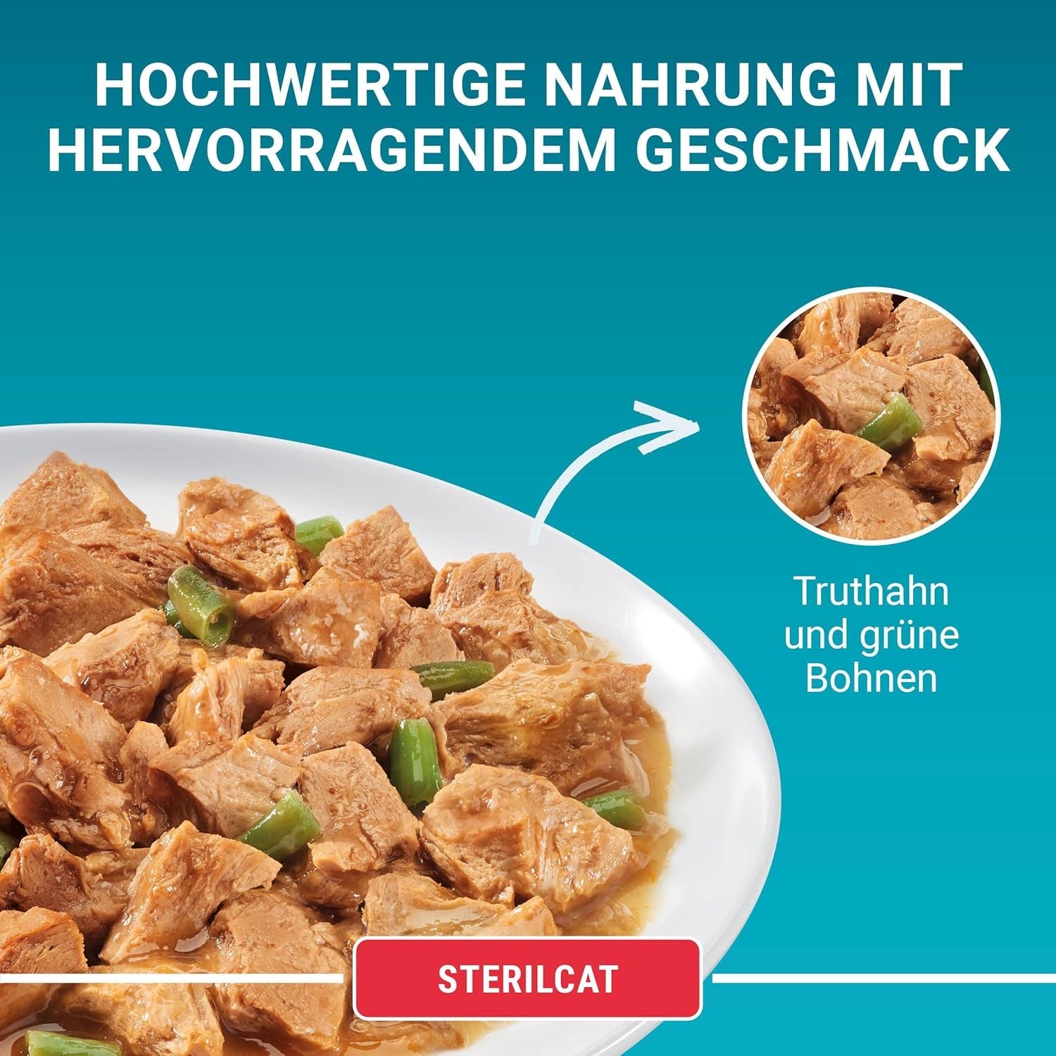 PURINA ONE STERILCAT Katzenfutter nass, zarte Stückchen in Sauce for sterilisierte Katzen, mit Turkey, 26er Pack (26 x 85g)