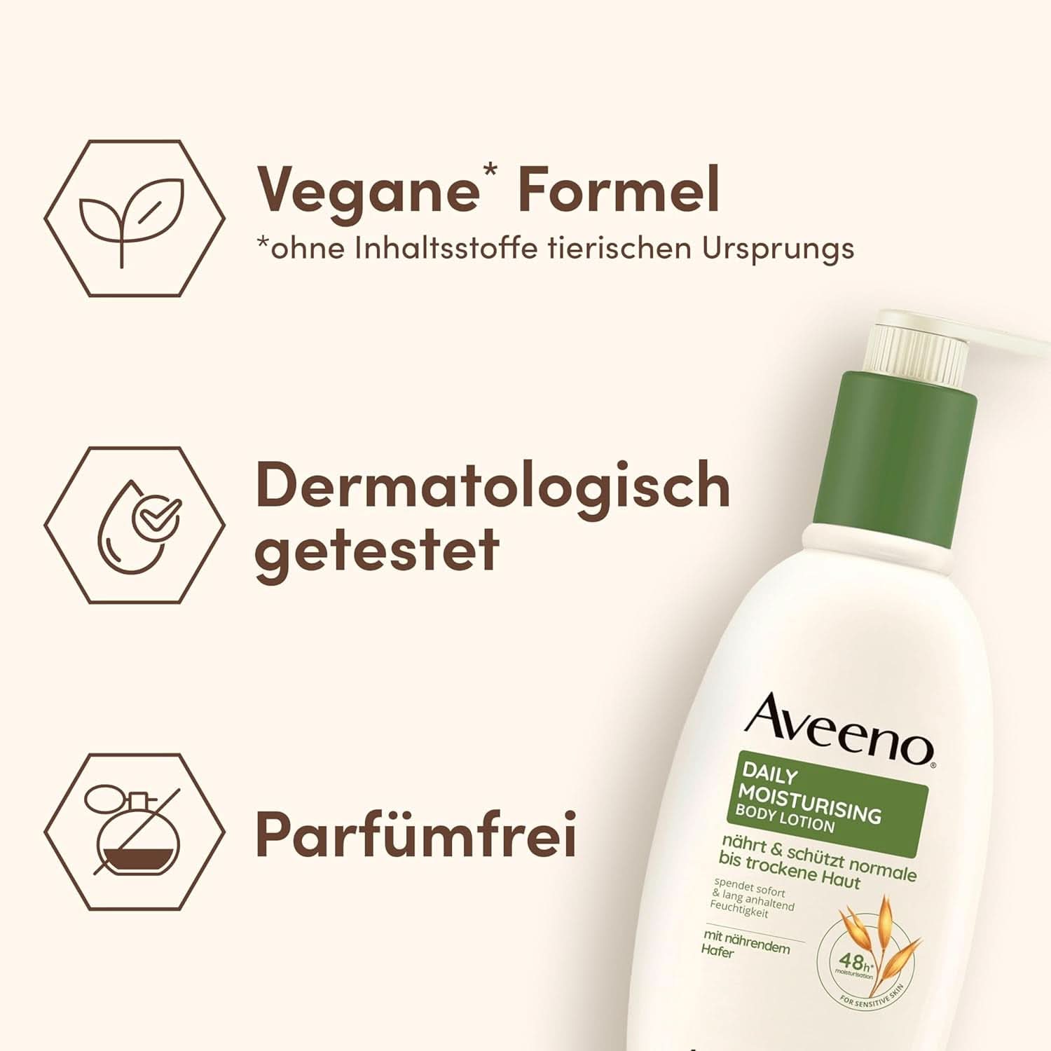 Lotion corporelle hydratante quotidienne Aveeno, 300 ml Cosmétiques et beauté Naty Shop