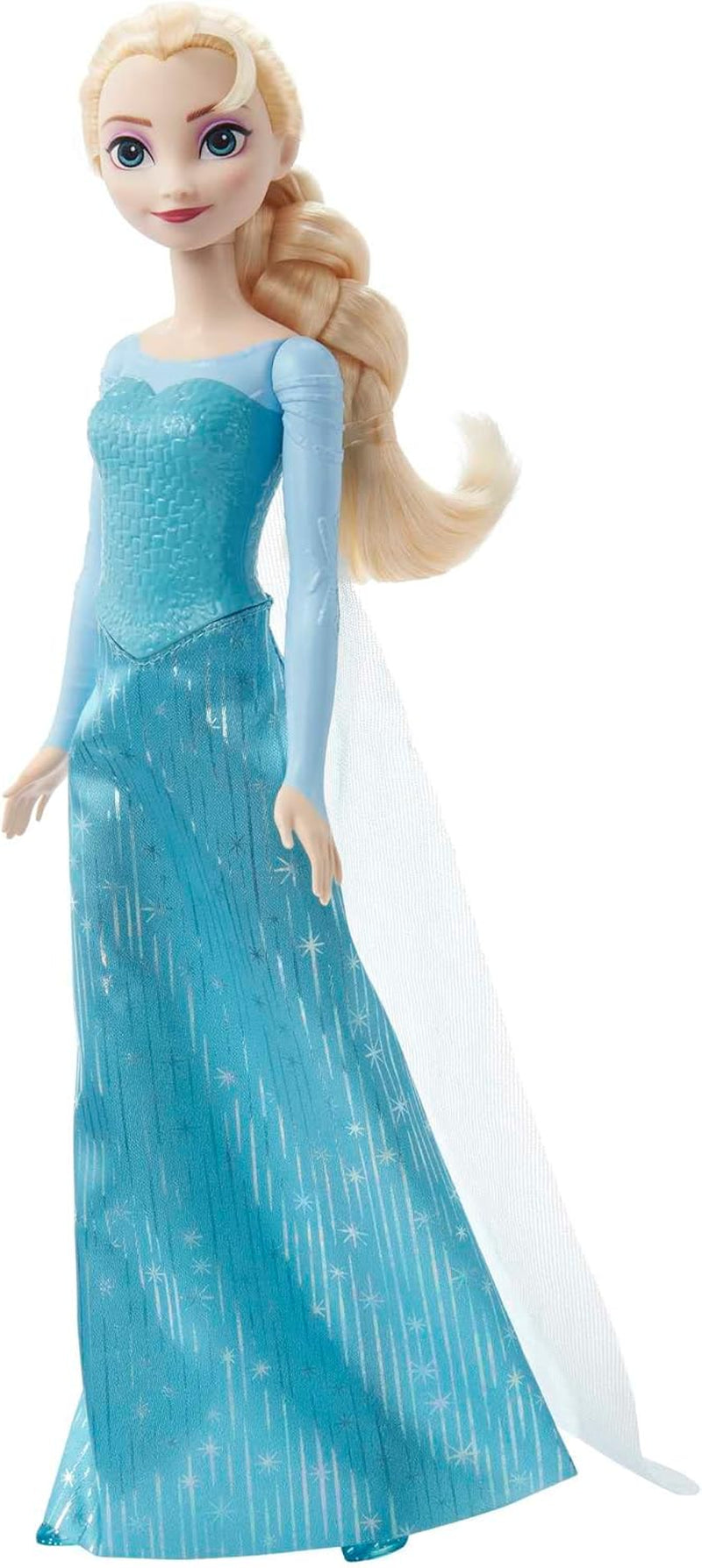 Mattel Disney La Reine des Glaces Elsa Poupée, La Reine des Glaces, Cheveux Blonds Peignés, Meubles, Chaussures Amovibles, Cadeaux Disney, Jouets 3 Ans, HLW47 Naty Shop Dolls