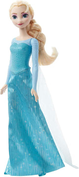 Mattel Disney La Reine des Glaces Elsa Poupée, La Reine des Glaces, Cheveux Blonds Peignés, Meubles, Chaussures Amovibles, Cadeaux Disney, Jouets 3 Ans, HLW47 Naty Shop Dolls