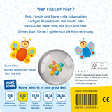 Mes animaux colorés avec clochettes Ri-Ra - livre avec clochettes pour bébé à partir de 6 mois, livre enfant, livre de jeu : à partir de 6 mois Jucarii Bebe Naty Shop