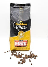 Café en grains Caffè Haiti Roma Gran Caffè Golden Class en paquets de 1 kg. Torréfaction artisanale italienne et mélange de qualité.