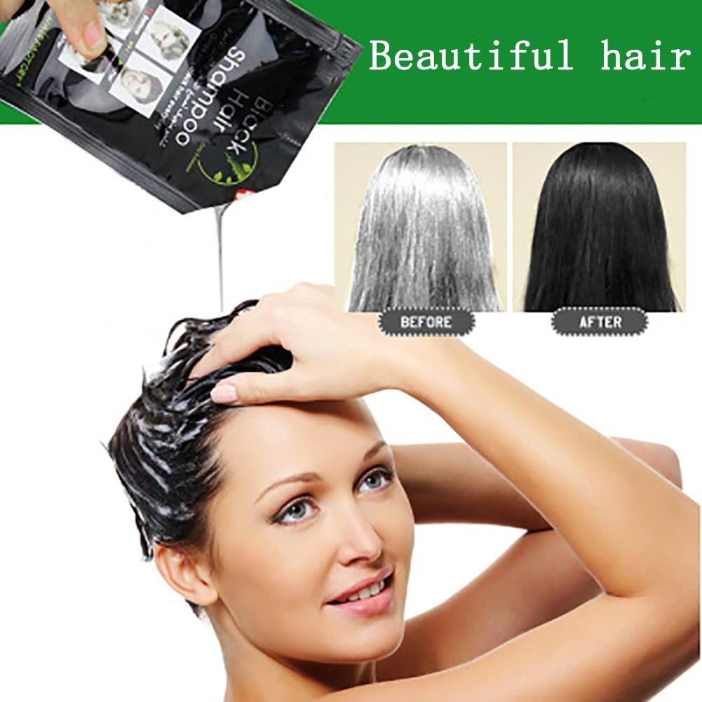 Coloration instantanée des cheveux Shampooing colorant pour cheveux noirs dure 30 jours Ingrédients naturels Naty Shop Hair Dye
