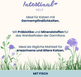 Almo Nature Functional - Intestinal Help - Nourriture humide pour chats adultes et matures aux intestins sensibles - au poisson - soutient le microbiome - 70 g (paquet de 30)
