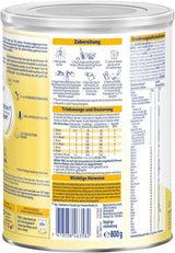 BEBA PRE Initial Lait dès la naissance, Aliment pour bébé avec DHA, Lactose uniquement, Sans huile de palme, Pack 3 (3 x 800g) Naty Shop