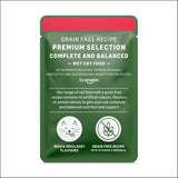 Amazon Nourriture humide sans céréales pour chats adultes Sélection de viande en bouillon 4,76 kg 56 paquets de 85 g (anciennement Lifelong)