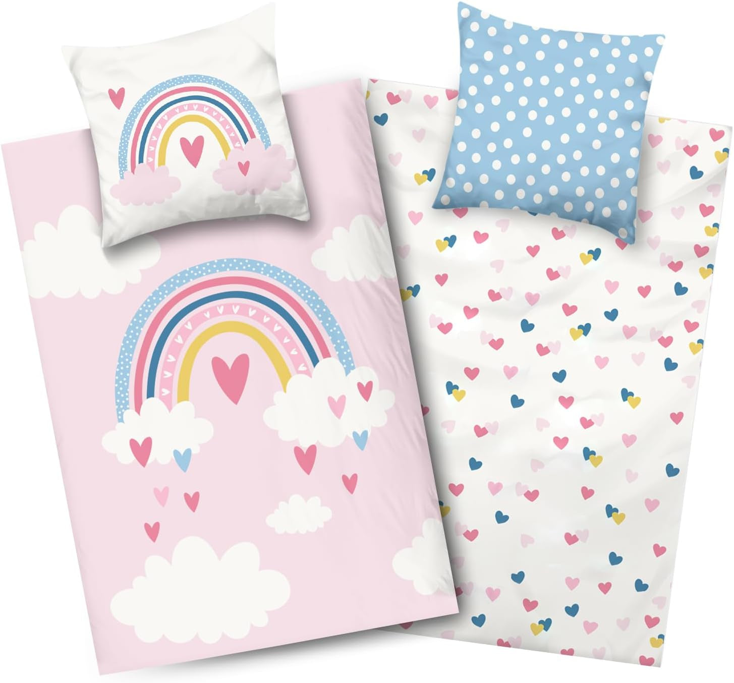Aminata Kids linge de lit enfant, arc-en-ciel, réversible Linge de lit - enfant Naty Shop Default Title