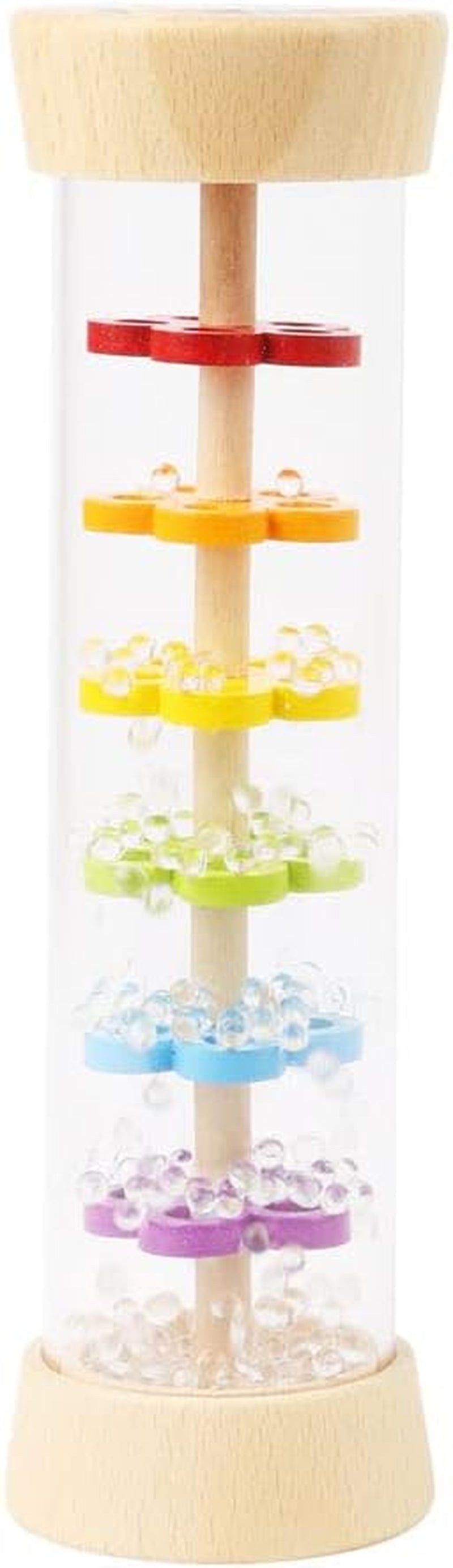 Hochet faiseur de pluie Small Foot "Safari", fascinant jouet sensoriel en bois, pour enfants à partir de 6 mois, 12458 Jucarii Bebe Naty Shop Rainmaker