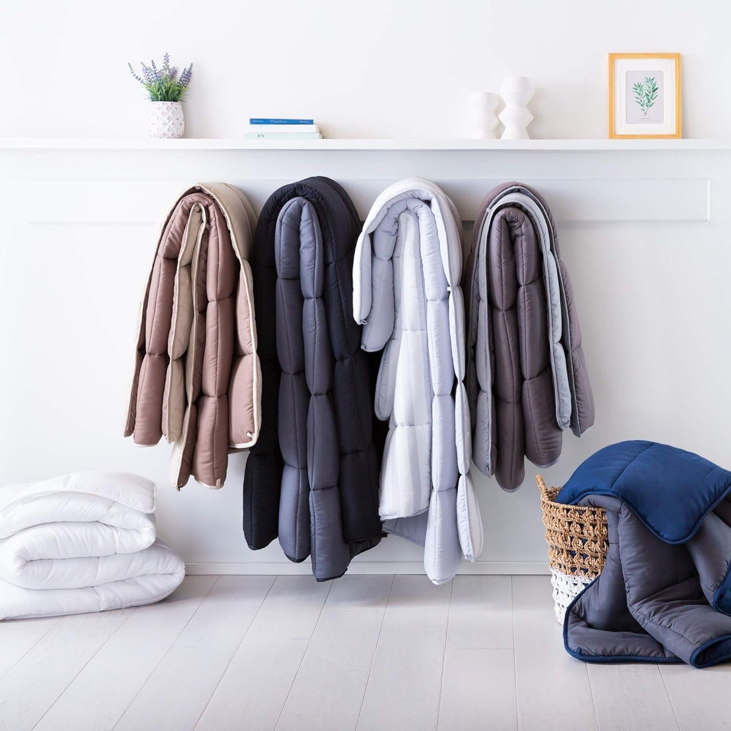 Linenspa Couette en microfibre alternative hypoallergénique toutes saisons 10,5 Tog Couettes et couettes Super King Size Naty Shop