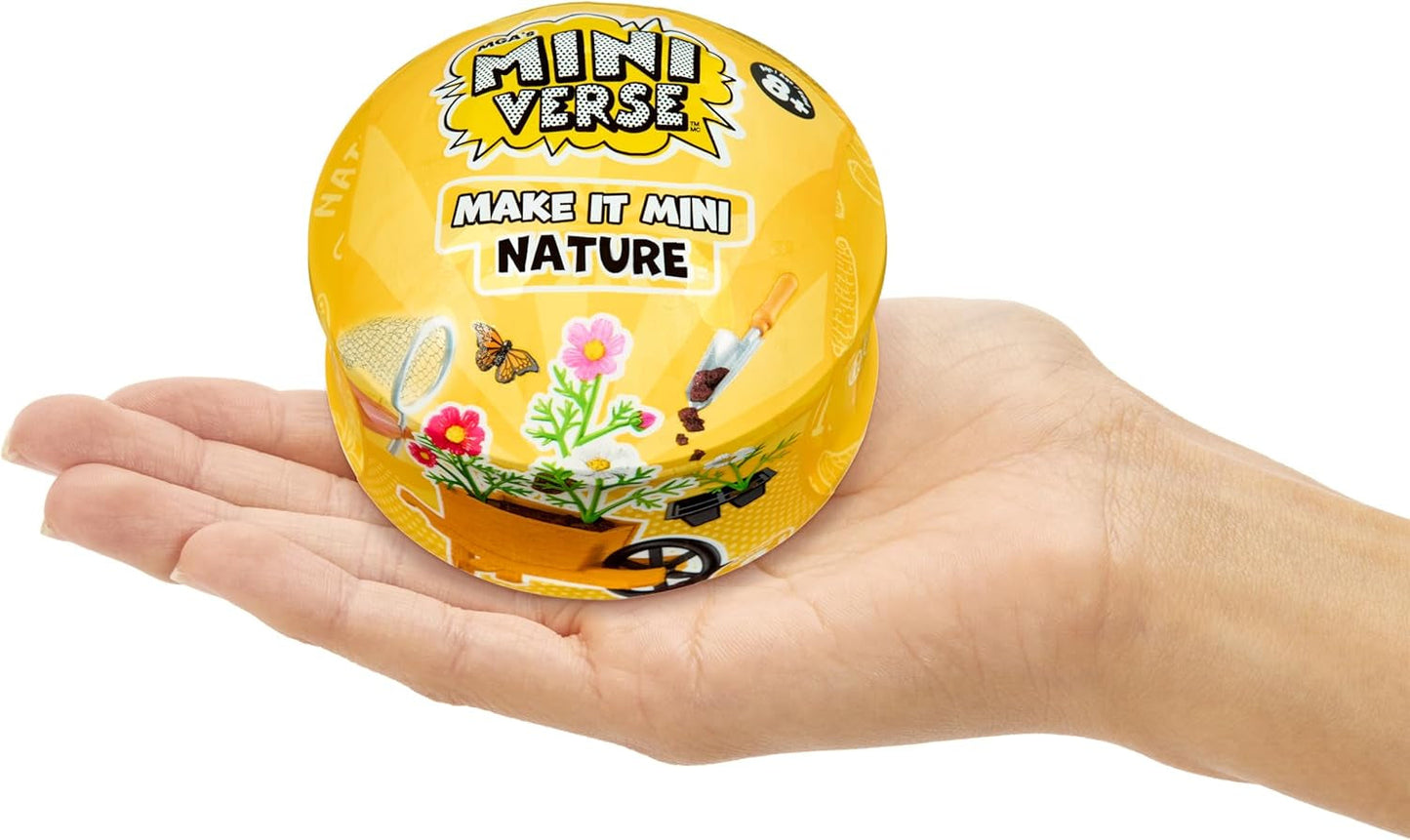 MGA Miniverse Make It Mini Nature 3 Series – Mini objets de collection, ensemble de jeu artisanal, répliques de plantes, jouets, fleurs, pour collectionneurs et enfants à partir de 8 ans