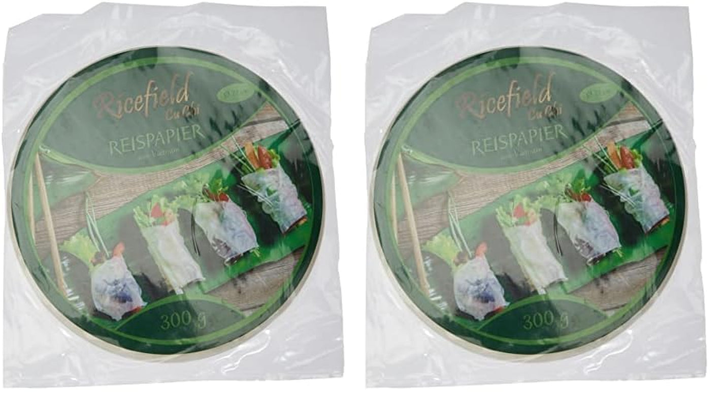 Papier de riz Ricefield, rond, 22 cm, 1 paquet (300 g)