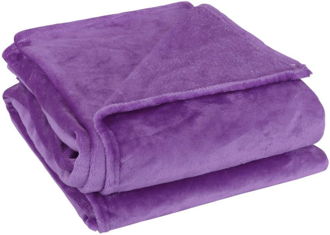 Sourcing Map Couverture douillette Couvre-lit Couverture polaire douce et chaude comme couverture de canapé Couverture de canapé Salon et couverture câline Couverture en laine velours doux peluche vert pomme 150X200Cm Lits et couvertures uxcell Violet 180X200Cm