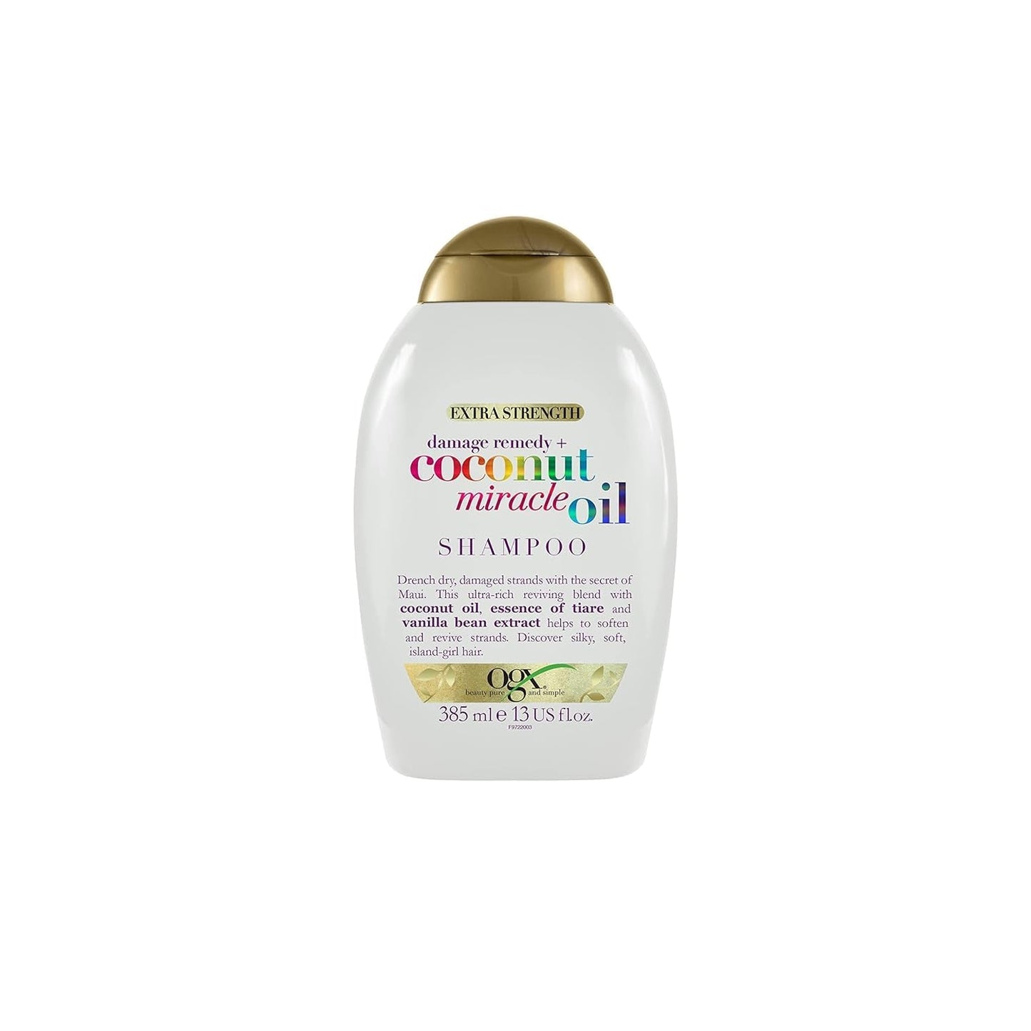 OGX – revitalisant à l'huile Miracle de noix de coco, après-shampooing hydratant à l'huile de noix de coco, shampoing OGX pour soins capillaires, 385ml