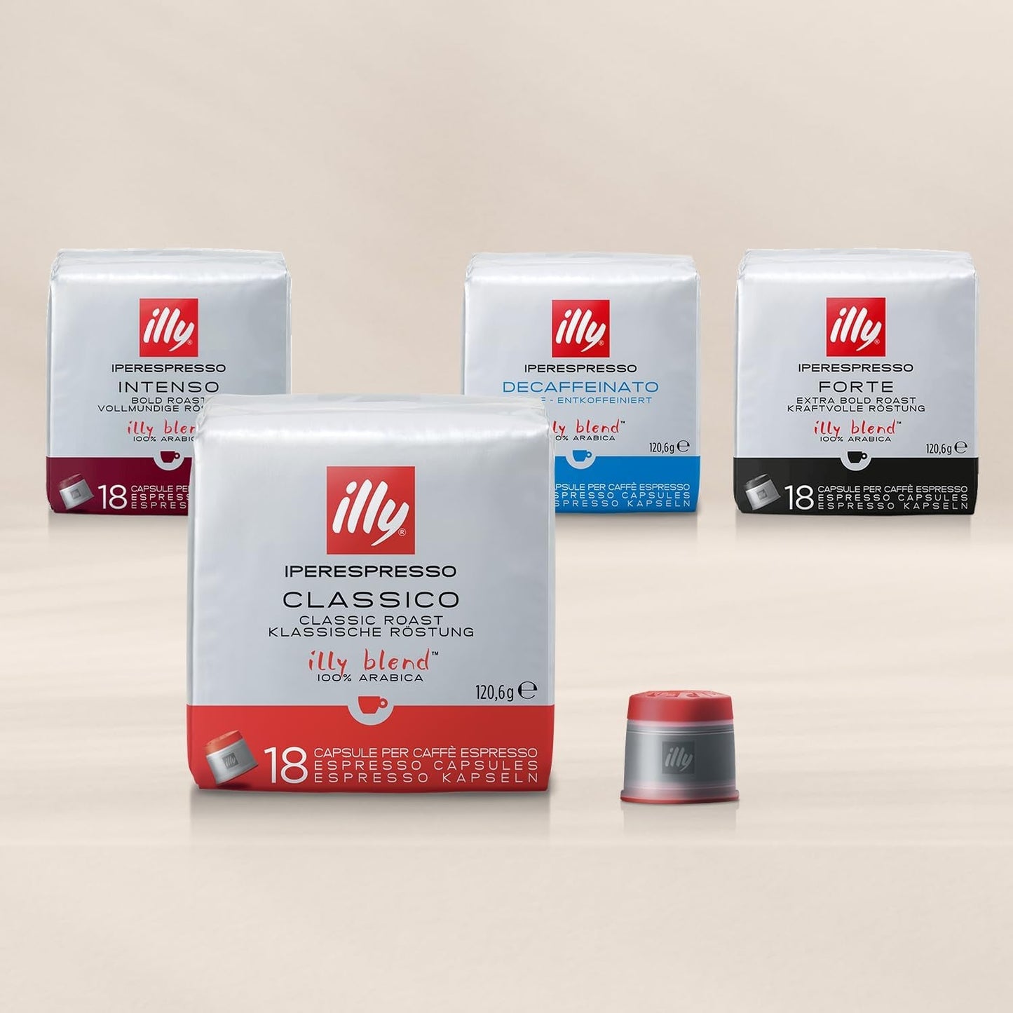 illy Iperespresso Kaffeekapseln classique Röstung CLASSICO, Packung mit 100 Kapseln