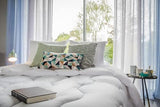 Blanrève - Couette Aerelle Bleu - Ultra douce - moelleuse et confortable - pour lit double - écologique - fibre de confort bonne pour les océans 240 X 220 Cm Couettes et couettes Naty Shop