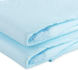 CutiePlusU Lot de 10 couches jetables pour incontinence avec boucles pour femme et homme, absorption maximale pendant la nuit – Bleu (grande taille 94-119 cm)