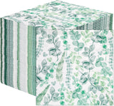 Talking Tables Serviettes jetables en papier doux - Feuilles vertes - Pour mariage ou usage quotidien - Respectueuses de l'environnement, compostables et recyclables - Fabriquées dans l'UE - 2