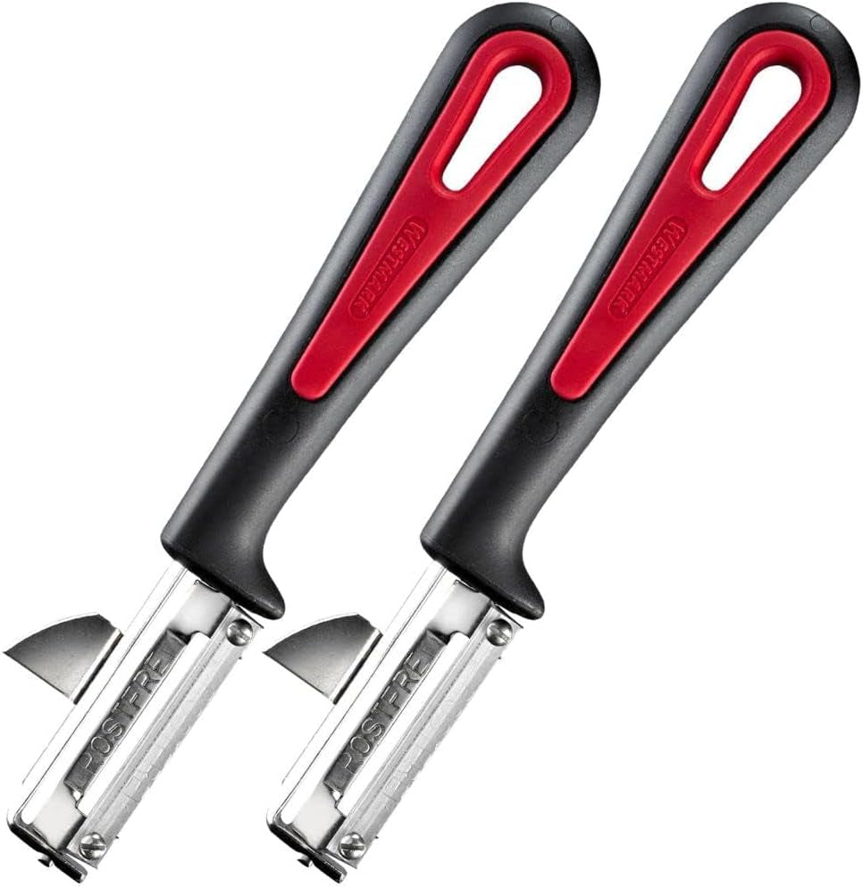 Westmark 29092270 Sparschäler Gallant, PP/Tpe/Edelstahl, Schwarz/Red, 16,5 x 3,7 x 2 cm éplucheur Naty Shop Gallant set 2 pièces