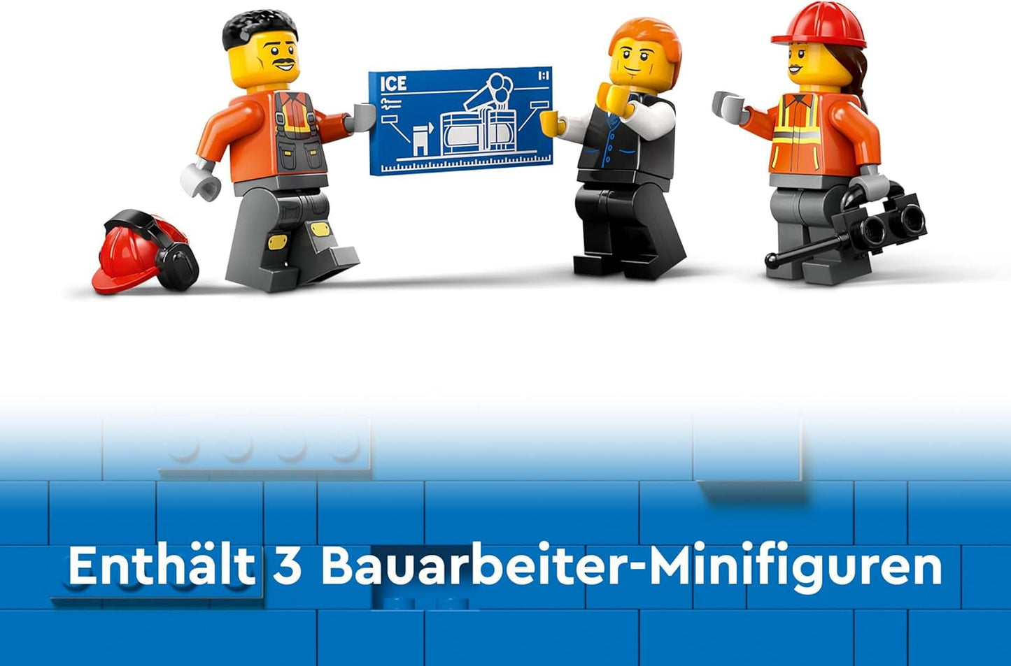 Pelle sur chenilles LEGO City, pelle jouet pour enfants à partir de 8 ans, jouet de construction avec modèle de pelle, camion à construire avec accessoires et 3 figurines 60420 Jeux de construction Besuche den LEGO-Store
