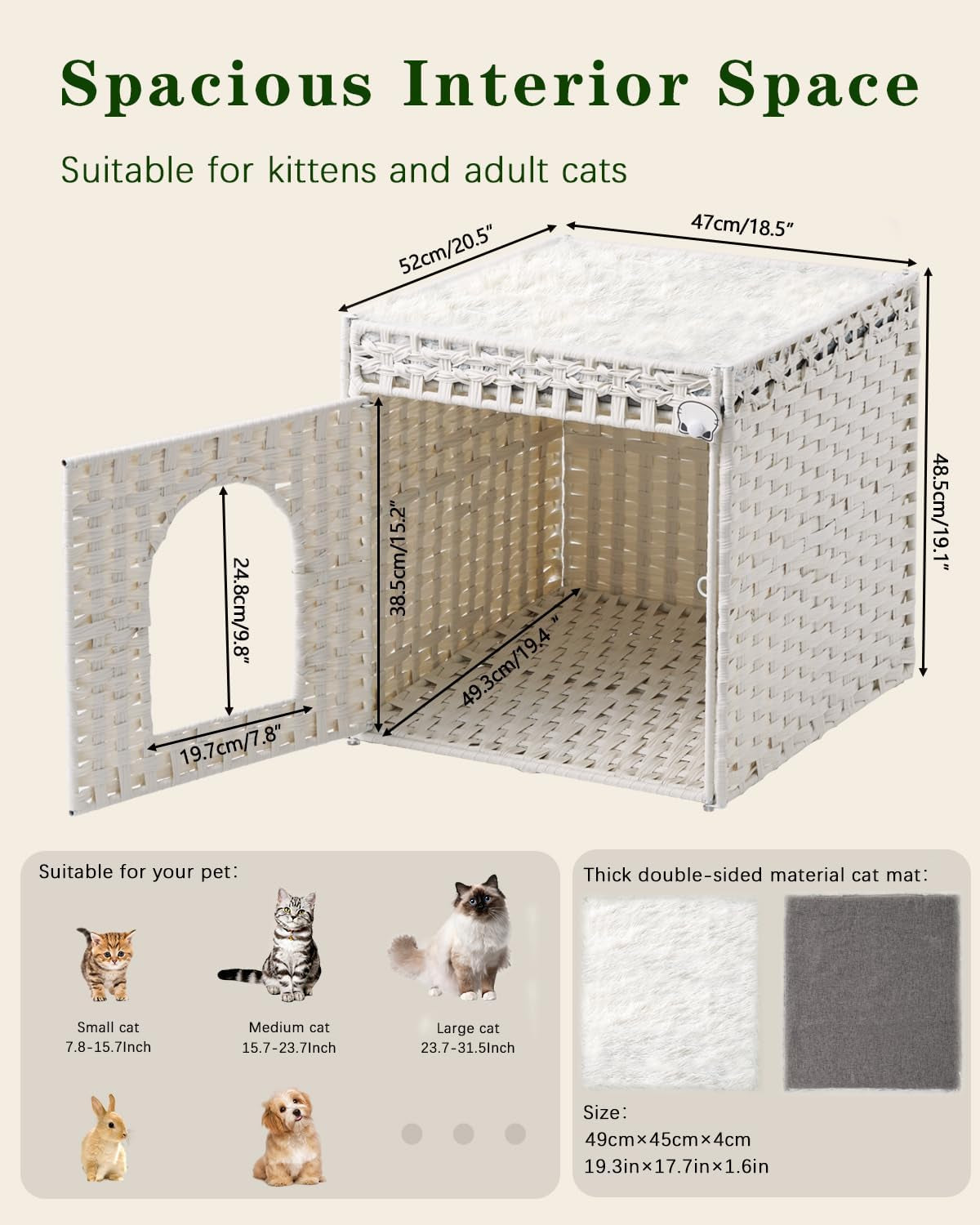 Couvertures et meubles, Animaux, Grottes et maisons, Chats, Lits pour chats, Chats - lits, matelas