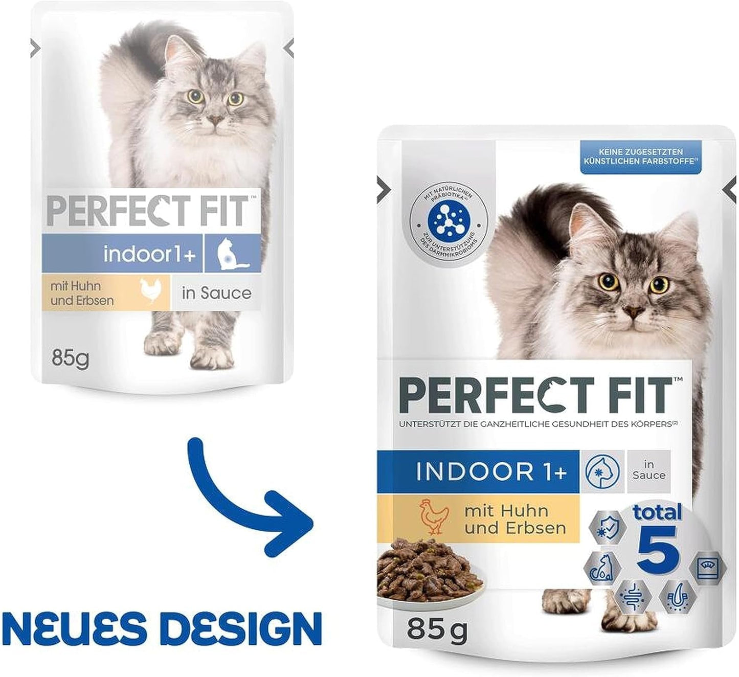 PERFECT FIT™ Sachets pour chats, intérieur, au poulet, 12 x 85 g
