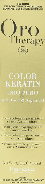 Fanola Oro Therapy Color Keratin 5.0 100ml Teinture capillaire Naty Shop 10 Blond platine