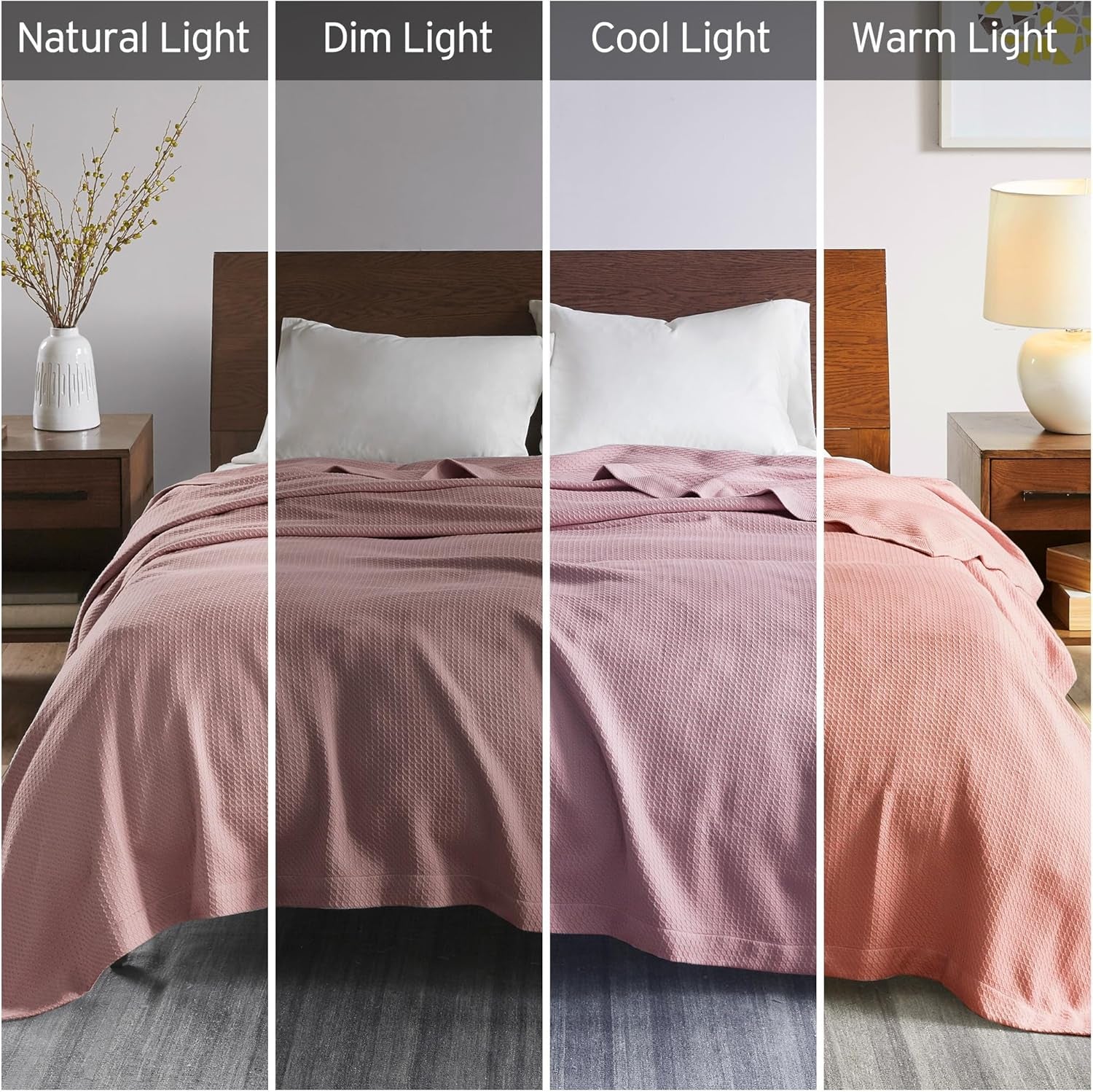 Madison Park Couverture de couette respirante 100 % coton égyptien de qualité supérieure, housse légère pour lit, canapé et canapé, lit double/queen Rose Naty Shop Couettes et couettes