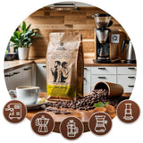 Lot de café en grains 2x1kg 2000g | Brésil Mogiana | Brésil Cerrado | Brésil | Café spécial | Fraîchement frit