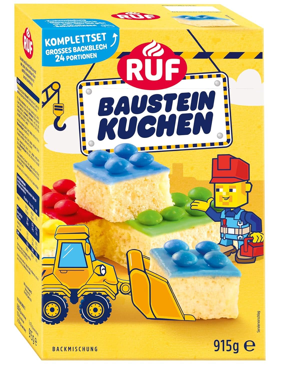 RUF Mix pour gâteaux, différentes couleurs Glaçages et Décor Naty Shop 915 grammes Constructor's Cake