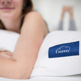 Oreiller Genius, coton, eazzy 40x80 cm - oreiller orthopédique pour un sommeil réparateur, en fibre de lait avec aloe vera - adapté aux personnes allergiques, avec soutien, oreiller cervical certifié Oeko-TEX, blanc, A19202