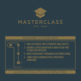 Masterclass 6-Loch-Muffinblech Mit PTFE-, PFOA- Und Bpa-Freiem Antihaftbeschichtung, Robustes 1Mm Dickes Karbonstahlblech, 27 X 18Cm Cupcake-Form Moules et plateaux pour la cuisson Naty Shop