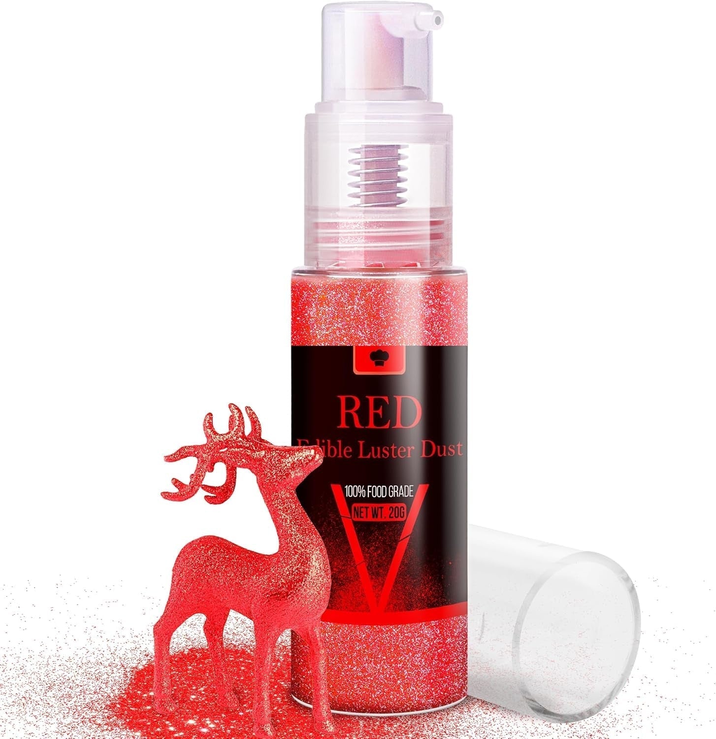 Ensemble de spray à paillettes comestibles – 20 g de poussière de paillettes irisées pour boissons, champagne, gâteaux – Colorant alimentaire métallique comestible pour cocktails, vin, liqueur, pâtisserie, gâteaux