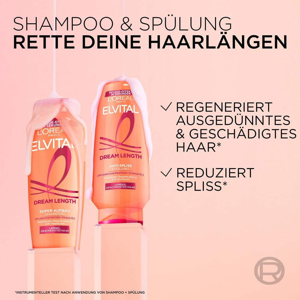 L'Oréal Paris Elvital Dream Length Super Building Shampoo, pour des cheveux longs de rêve L'Oréal Douche et Bain