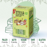 Stevia + Erythritol 1:2 Tissu doux | 204 Sac Mythe 2,5 G | Ingrédients 100% naturels - 0 calories - 0 indice glycémique - Keto et Paleo - 0 Kohlenhydrate - Kein GVO - Castello depuis 1907-510 G Édulcorants Naty Shop