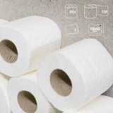 Papier toilette Renova Super Prom - 48 rouleaux blanc