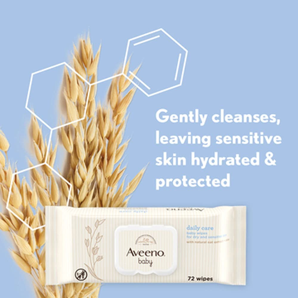 Lingettes humides Daily Care, nettoient en douceur et efficacement les peaux sensibles, essentiels pour bébé, blanches, 12 pièces (total 864 lingettes)
