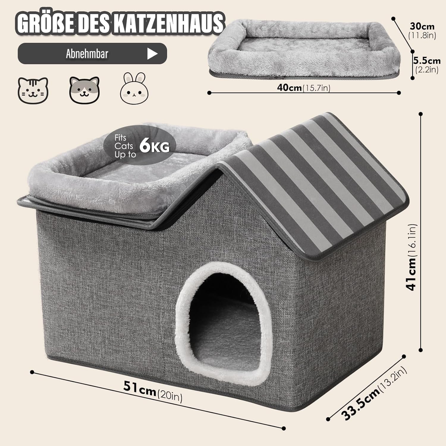 Couvertures et meubles, Animaux, Grottes et maisons, Chats, Lits pour chats, Chats - lits, matelas