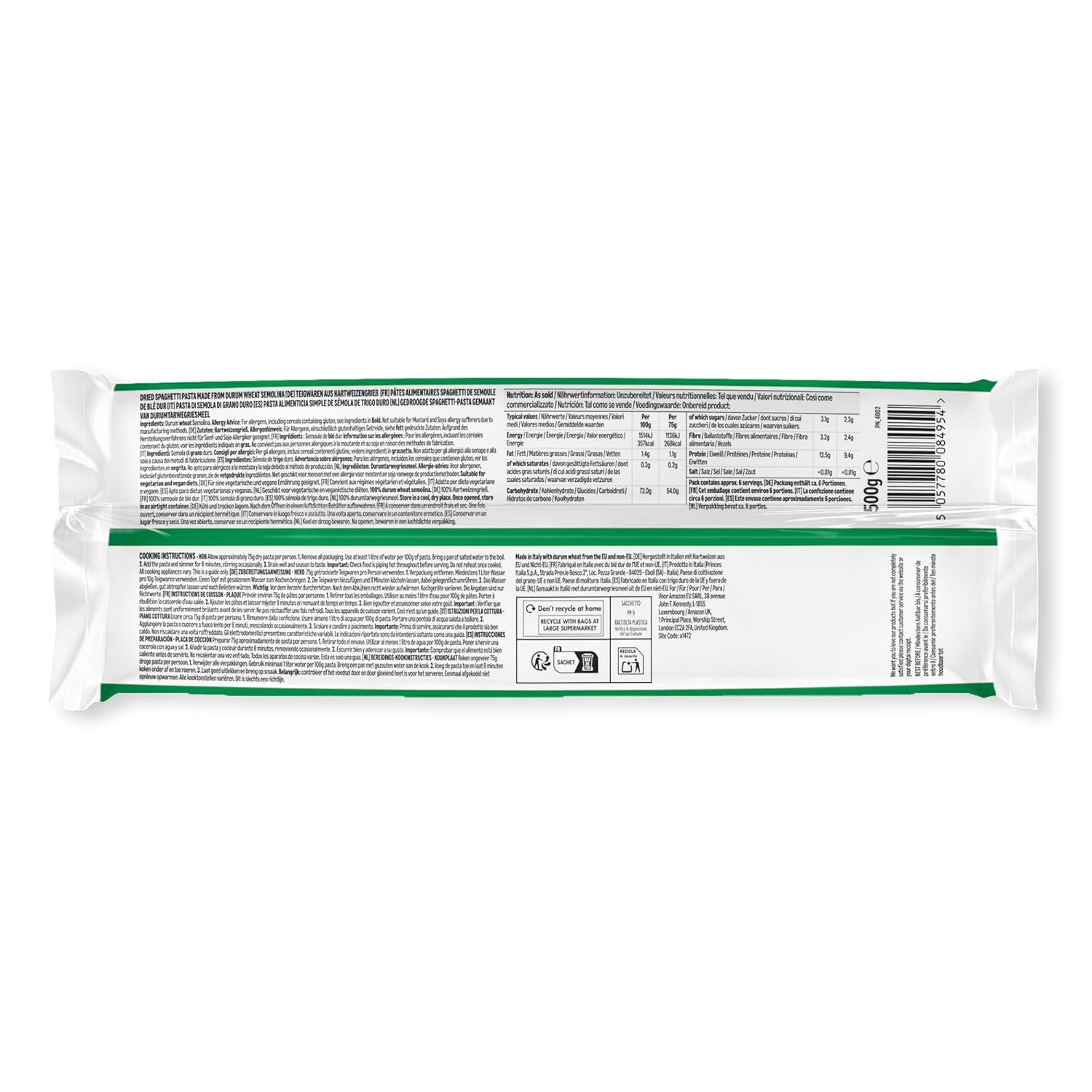 Spaghettis d'Amazon, 500g