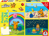 Schmidt Spiele 56212 Souris Good Friends Puzzle 3X24 pièces pour enfants Puzzle bleu Naty Shop Titre par défaut