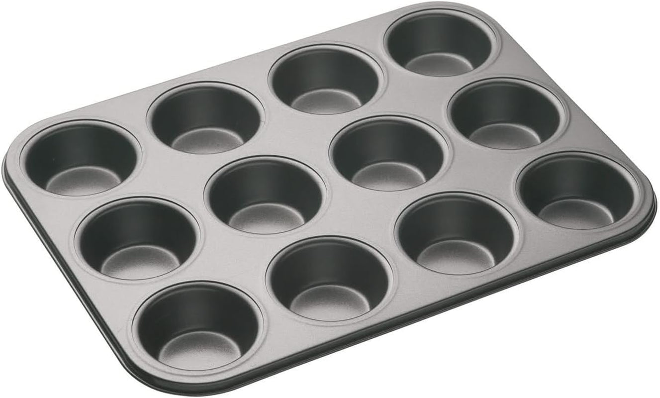 Masterclass 6-Loch-Muffinblech Mit PTFE-, PFOA- Und Bpa-Freiem Antihaftbeschichtung, Robustes 1Mm Dickes Karbonstahlblech, 27 X 18Cm Cupcake-Form Molds and trays for Baking Naty Shop 35 X 27 X 2.5 Cm