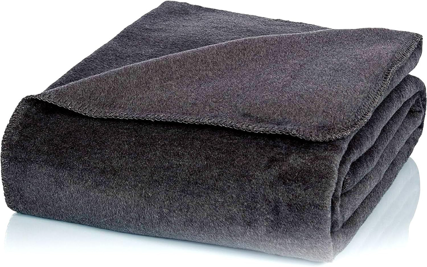 Glart couverture douillette simple couverture rouge bordeaux 130X170 cm canapé, couverture en laine douce et chaude extra moelleuse comme une couverture de canapé couverture de canapé, couverture câline couverture douillette, couverture de canapé en peluche, U1B Lits et couvertures Glart Uni anthracite