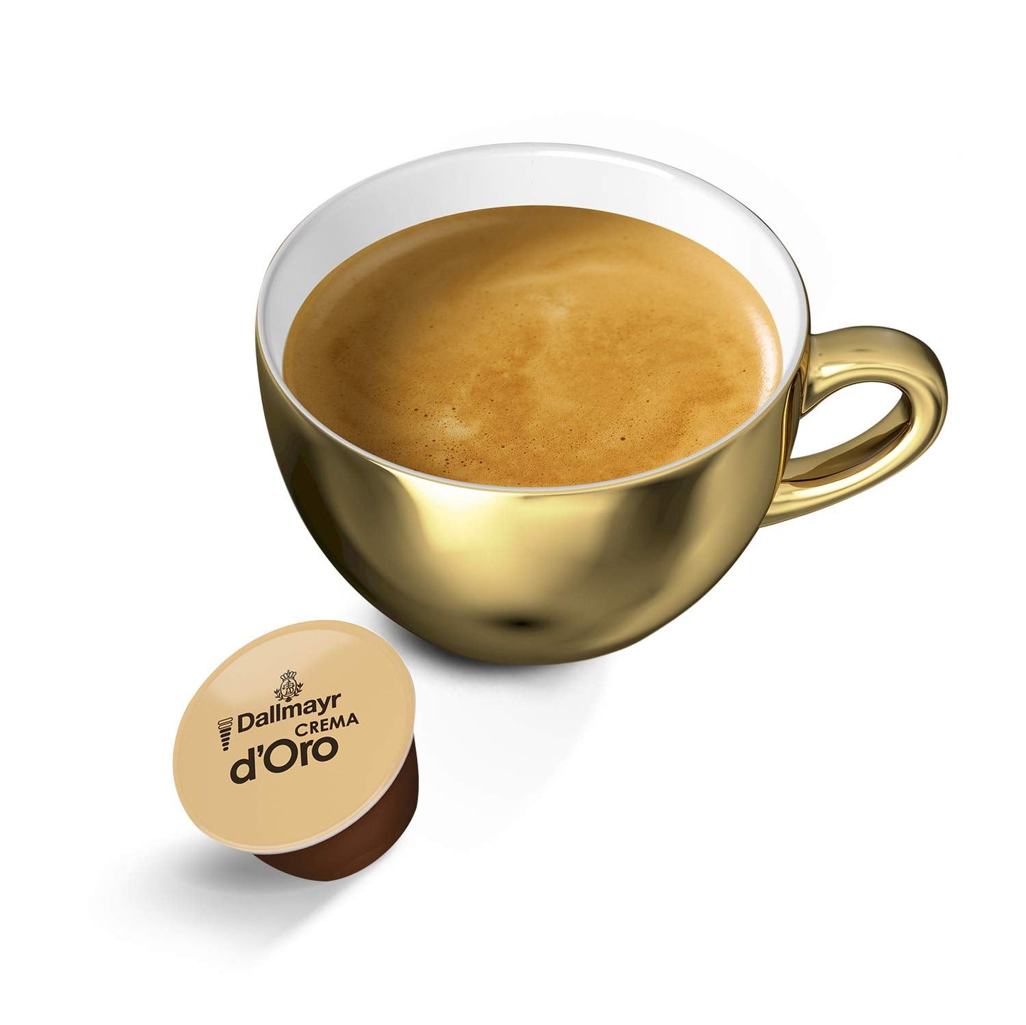 Dallmayr Crema d´Oro, XXL-Vorratsbox & Dallmayr Crema d´Oro intensa (48 capsules de café, intensité 9 sur 12, 100 % Arabica de Bohême), paquet de 3 (3x16 capsules)