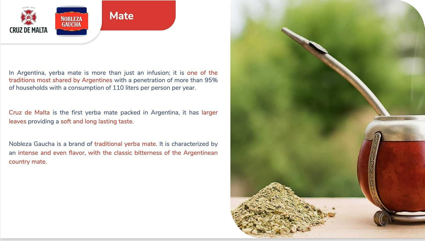 Thé maté argentin avec morceaux de tiges, 1 kg.