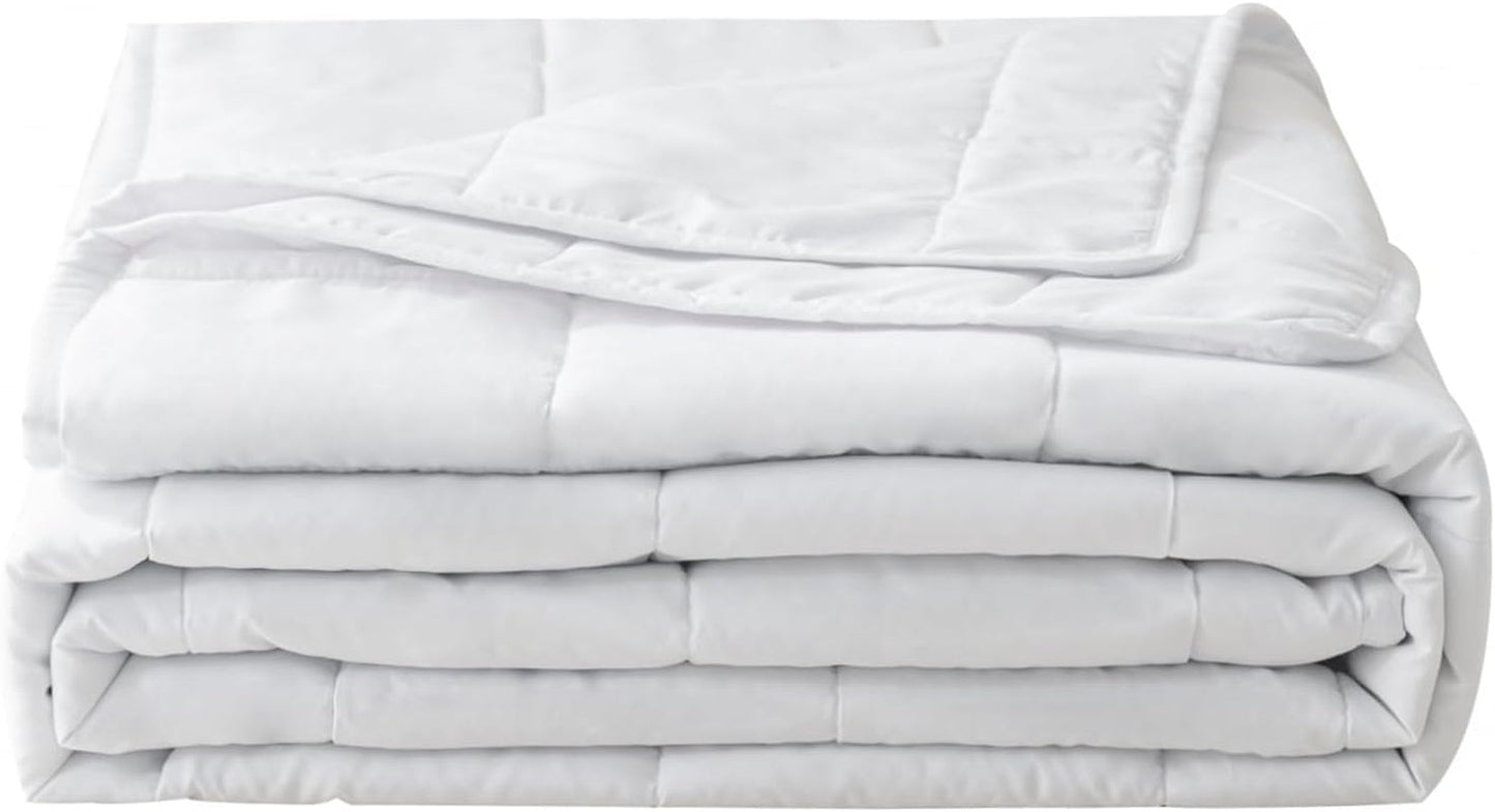 Couette d'été 155X220 Couette d'été légère Couettes 90 GSM Couette 155X220Cm Couette fine Utilisable sans housse Couette rafraîchissante Soft Cosy Blanc Couettes et couettes Naty Shop Couette d'été 155X220 Cm