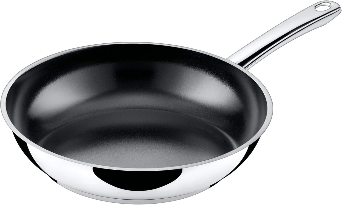 Poêle à induction Silit Talis 24 cm, acier inoxydable, revêtement céramique, va au four Casseroles et poêles Naty Shop Transparent