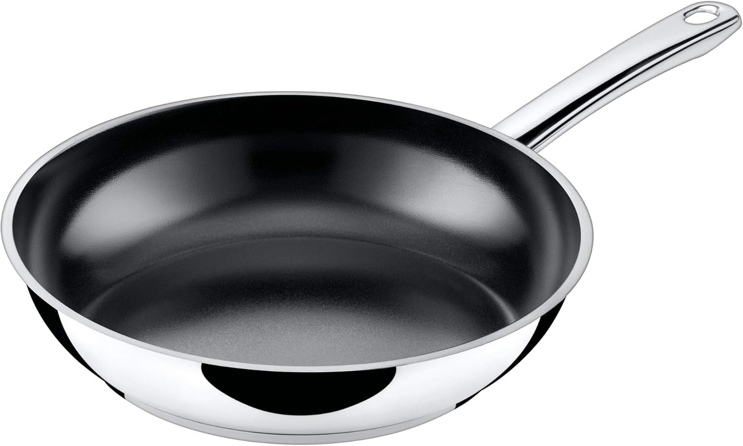 Poêle à induction Silit Talis 24 cm, acier inoxydable, revêtement céramique, va au four Casseroles et poêles Naty Shop Transparent