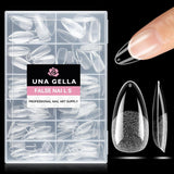 Ballerine Gel Ongles Conseils 216 pièces 12 Tailles Doux Gel Ongles Couverture Complète Ongles Extension Ensemble Semi Mat BRICOLAGE Home Art