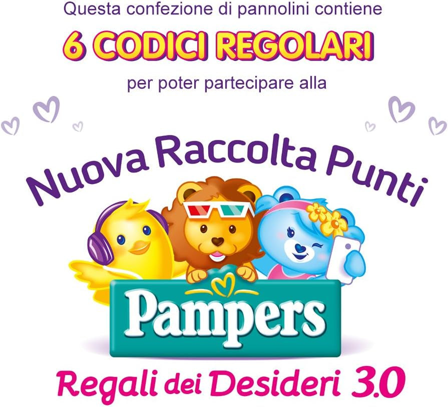 Couches Pampers Sun and Moon Midi, taille 3 (4-9 kg), 120 couches