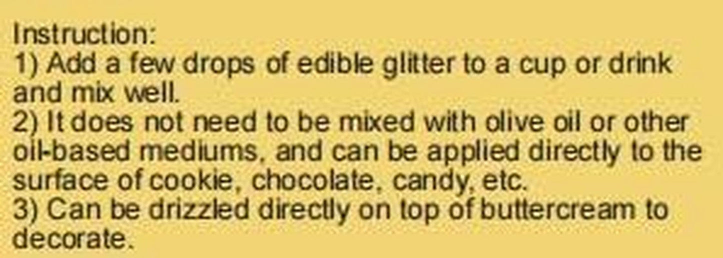 Paillettes comestibles, 5 grammes Glitter Nati Shop